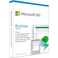 Microsoft 365 Business Standard 1 licens(er) Abonnement Tysk 1 År, Software 1 licens(er), 1 År, Abonnement
