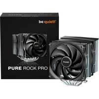 be quiet! Pure Rock Pro 3 Processor Luftkøler 12 cm Sølv 1 stk, CPU køler Sort/Sølv, Luftkøler, 12 cm, 2000 rpm, 101,2 m³/t, Sølv