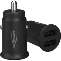 Ansmann In-Car-Charger CC212, Oplader Sort