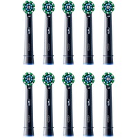 Braun Oral-B Pro Cross Action udskiftningsbørster 10 stk pakke, Børstehoved Sort