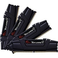 G.Skill Ripjaws V F4-3600C14Q-32GVKA hukommelsesmodul 32 GB 4 x 8 GB DDR4 3600 Mhz Sort, 32 GB, 4 x 8 GB, DDR4, 3600 Mhz, 288-pin DIMM