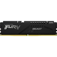 Kingston FURY FURY Beast 8GB 5200MT/s DDR5 CL40 DIMM Black, Hukommelse Sort, 8 GB, 1 x 8 GB, DDR5, 288-pin DIMM