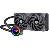Thermaltake Toughliquid 240 ARGB Processor Alt-i-en væskekøler Sort 1 stk, Vandkøling Sort, Alt-i-en væskekøler, 58,35 kubikfod/min., Sort