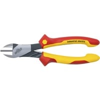 Wiha Industriel elektrisk kraftsidetang VDE, Skære tang Rød/Gul