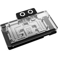 Alphacool Core RX 9070 XT Swift + Quicksilver, Vandkøling gennemsigtig/Chrome