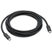 Apple MWP02ZM/A Thunderbolt kabel 3 m 40 Gbit/sek. Sort Sort, Hanstik, Hanstik, 3 m, Sort, 40 Gbit/sek., 100 W