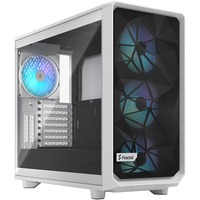 Fractal Design Meshify 2 RGB Hvid, Towerkabinet Hvid, PC, Hvid, ATX, EATX, micro ATX, Mini-ITX, Stål, Hærdet glas, Flere, Kabinet faner