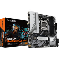 GIGABYTE B650M GAMING PLUS WF, Bundkort Sort/Sølv