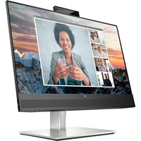 HP E24m G4 FHD USB-C Conferencing Monitor, LED-skærm Sort/Sølv, 60,5 cm (23.8"), 1920 x 1080 pixel, Fuld HD, LCD, 5 ms, Sort, Sølv