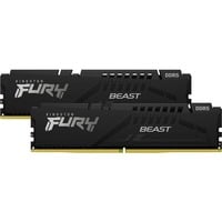 Kingston FURY FURY Beast 32GB 5200MT/s DDR5 CL40 DIMM (sæt med 2) Black, Hukommelse Sort, 32 GB, 2 x 16 GB, DDR5, 288-pin DIMM