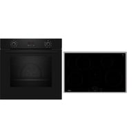 Neff BX48PIB0 pande og gryde sæt Zone induktionskogeplade Elektrisk ovn, Ovn sæt Sort/rustfrit stål, Zone induktionskogeplade, 4 zone(s), Keramisk, Sort, Berøring, 80,2 cm