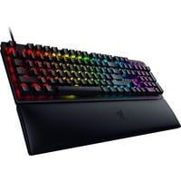 Razer Huntsman V2 tastatur USB QWERTZ Tysk Sort, Gaming-tastatur Sort, DE-layout, Razer lineær optisk (rød), Fuld størrelse (100 %), USB, Optomekanisk nøglekontakt, QWERTZ, RGB LED, Sort