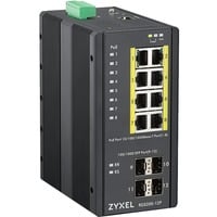 Zyxel RGS200-12P Administreret L2 Gigabit Ethernet (10/100/1000) Strøm over Ethernet (PoE) Sort, Switch Administreret, L2, Gigabit Ethernet (10/100/1000), Strøm over Ethernet (PoE), Stativ-montering, Kan monteres på væggen