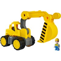 BIG Power-Worker Digger + Figurine, Spil køretøj Gul/grå, Digger, 2 År, Gul
