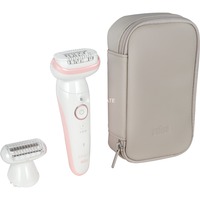 Braun Silk-épil 9 9-030 40 pincetter Hvid, Epilator Hvid/Pink, Hvid, 40 pincetter, MicroGrip, Epilering, Barbering, Vekselstrøm/batteri, 100 - 240 V