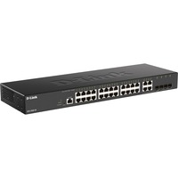 D-Link DGS-2000-28 netværksswitch Administreret L2/L3 Gigabit Ethernet (10/100/1000) 1U Sort Administreret, L2/L3, Gigabit Ethernet (10/100/1000), Fuld duplex, Stativ-montering, 1U
