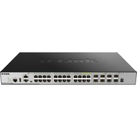 D-Link DGS-3630-28TC netværksswitch Administreret L3 Gigabit Ethernet (10/100/1000) 1U Sort Administreret, L3, Gigabit Ethernet (10/100/1000), Fuld duplex, Stativ-montering, 1U