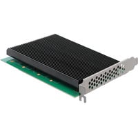 DeLOCK PCIe 5.0 x16 kort > 4x int. M.2 NVMe + kølelegeme, Interface card 