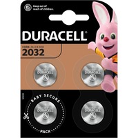 Duracell CR2032 Engangsbatteri Lithium Engangsbatteri, CR2032, Lithium, 3 V, 4 stk, Sølv