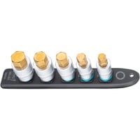 Hazet SmartRail 1/2" topnøglesæt med indvendig sekskant, 5 dele Sort