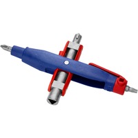 KNIPEX Stift-skabnøgle, Topnøgle Blå/Rød