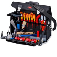 KNIPEX Værktøjstaske "Classic" Elektro, 23 dele, Værktøjssæt Sort