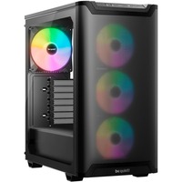 be quiet! Pure Base 501 LX Black Midi Tower Sort, Towerkabinet Sort, Midi Tower, PC, Sort, ATX, micro ATX, Mini-ATX, Acrylonitrilbutadienstyren, Glas, Stål, Flere