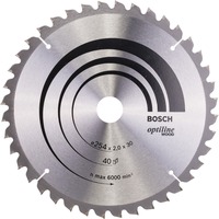 Bosch 2 608 640 435 Ikke kategoriseret, Savklinge Træ, 25,4 cm, 3 cm, 1,4 mm, 2 mm, ATB (alternativ topfas)