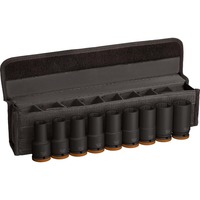 Bosch PRO Impact topnøglesæt 3/4", 9 dele Sort