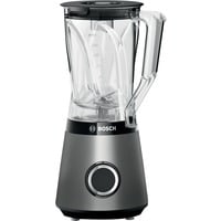Bosch Serie 4 MMB6141S blender 1,5 L Bordplade blender 1200 W Sølv, Stander rørmaskine Sølv, Bordplade blender, 1,5 L, Impulsfunktion, Knusning af is, 1 m, 1200 W