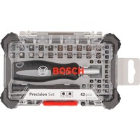 Bosch Skruetrækkerbit-sæt PB SDB, med præcisions- og standardbits, Bit sæt grå/Sort