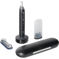 Braun Oral-B iO Series 10 Luxe Edition, El-tandbørste Sort, Voksen, Vibrerende tandbørste, Daglig pleje, Super sensitive, Gum pleje, Tongue care, Intens, Sensitiv, Blegning, Sort, Sort, Rund