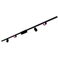 Philips Hue Perifo aflangt lysskinnesæt til loftsmontering (4 spots), Lampe Sort, Philips Hue White and Color ambiance Perifo aflangt lysskinnesæt til loftsmontering (4 spots), Intelligent lysspot, Bluetooth, Sort, Integreret LED, Metal, Syntetisk, Ikke-udskiftelig pære(r)