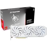 PowerColor Radeon RX 9060 XT Hellhound Spectral White 16G, Grafikkort Hvid