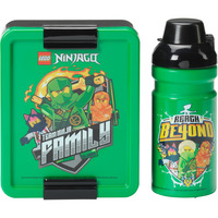 Room Copenhagen LEGO Madkassesæt Ninjago Green, Lunch-Box Sort/Grøn
