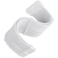 SilverStone Strømforsyningsforlængerkabel SST-PP07E-MBW-V2, 24-pin ATX, Forlængerledning Hvid