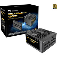 Thermaltake Dockpower FI 1200W, PC strømforsyning Sort