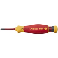 Wiha Skruetrækker med bitmagasin PocketMax electric Rød/Gul