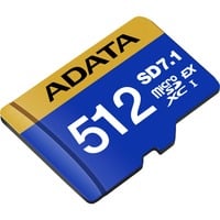 ADATA Premier Extreme microSDXC 512 GB, Hukommelseskort Blå/Gul
