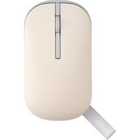 ASUS Marshmallow Mouse MD100 mus Kontor Ambidextrous RF trådløs + Bluetooth Optisk 1600 dpi Beige/grå, Ambidextrous, Optisk, RF trådløs + Bluetooth, 1600 dpi, Beige, Grøn