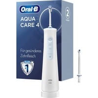 Braun AquaCare 4 Oral Vandspray, Mundpleje Hvid, Hvid, Trådløs oralvandingsanordning, Roterende, pulserende tandbørste, Knapper, Batteri, 159 mm