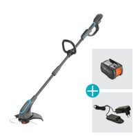 GARDENA Batteri græstrimmer PowerTrim 30/18V P4A, Græs trimmer grå/Turkis