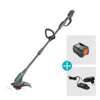 GARDENA PowerTrim 30/18V P4A, 14703-20, Græs trimmer grå/Turkis