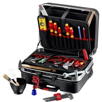 KNIPEX Værktøjskasse "BIG Basic Move" Sanitet, 31 dele, Værktøjssæt Sort