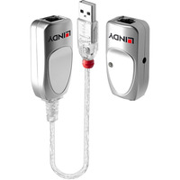 Lindy USB 1.1 Cat.6 Extender, USB-forlænger Sølv