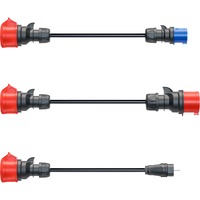 go-e Adapter sæt til Gemini flex 11 kW, 3-delt sæt Sort