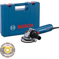 Bosch Vinkelsliber GWS 12-125 Professional + Diamantskæreskive Blå
