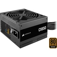 Corsair CX650 650W, PC strømforsyning Sort