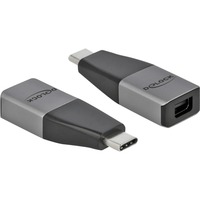 DeLOCK 64121 USB grafisk adapter 4096 x 2160 pixel Grå grå/Sort, 3.2 Gen 1 (3.1 Gen 1), USB Type-C, 1, 4096 x 2160 pixel
