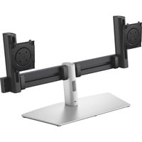 Dell Pro Dual-Monitorstandfuß MDS26, Skærmbeslag Sort/Sølv